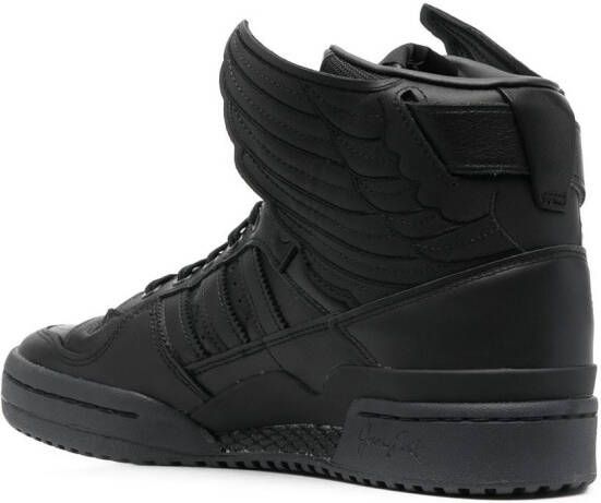 adidas wing-design high-top sneakers Black
