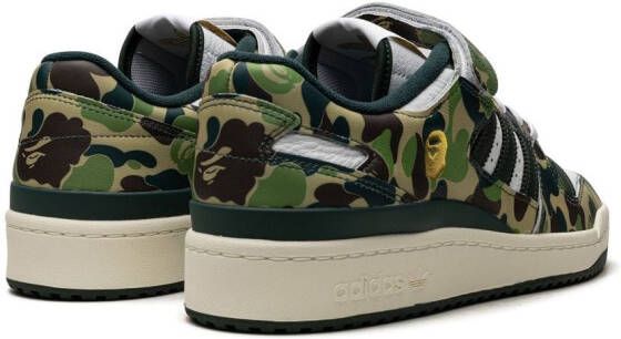 adidas x BAPE Forum 84 Low "30th Anniversary Green Camo" sneakers