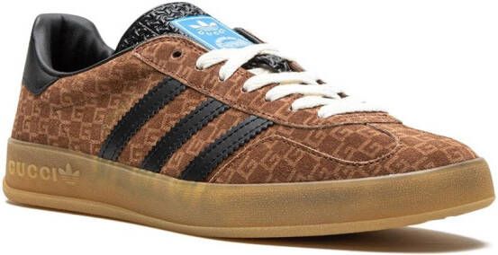 adidas x Gazelle "GG Monogram Brown" sneakers