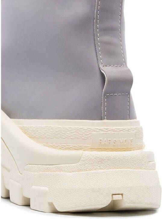 adidas x Raf Simons Detroit high leather sneakers Grey