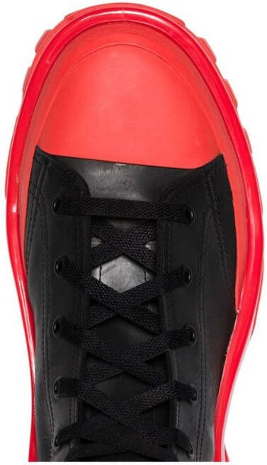adidas x Raf Simons Detroit high top leather sneakers Black