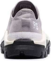 adidas x Raf Simons Detroit Runner contrast sole low-top cotton sneakers Grey