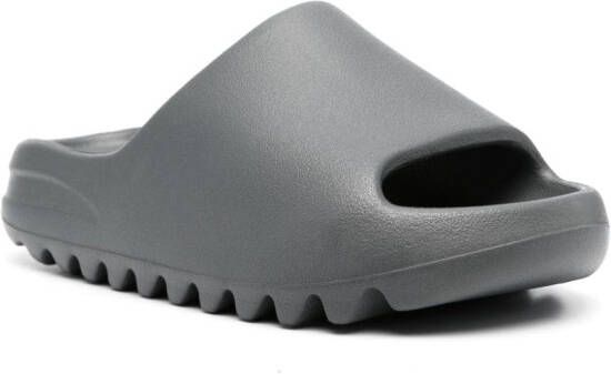 adidas Yeezy chunky round-toe slides Grey