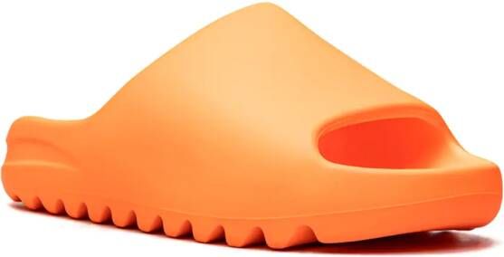 Adidas Yeezy "Enflame Orange" slides