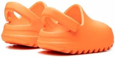Adidas Yeezy Kids Yeezy "Enflame Orange" slides