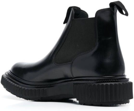 Adieu Paris polished-leather ankle boots Black