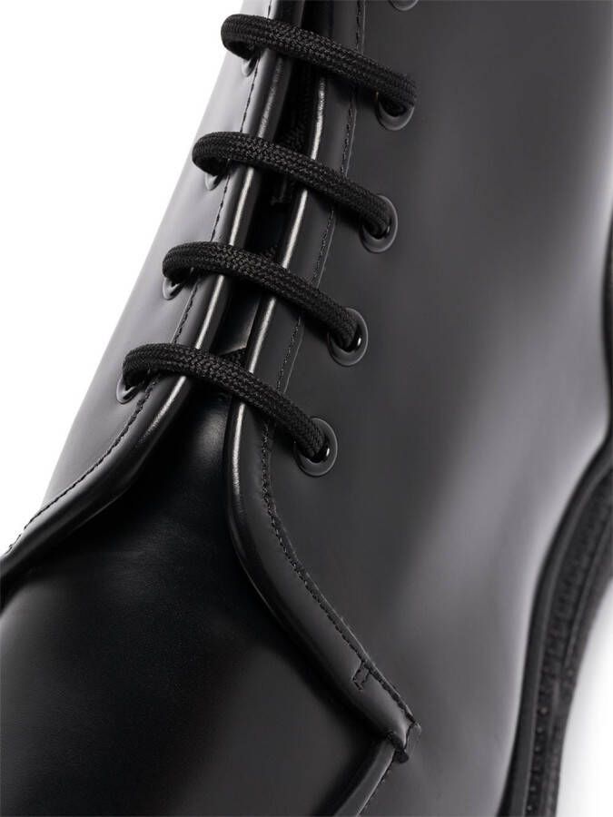 Adieu Paris Typ 165 leather military boots Black