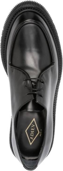 Adieu Paris Type 124 leather Derby shoes Black