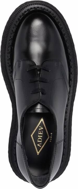 Adieu Paris Type 135 leather Derby shoes Black