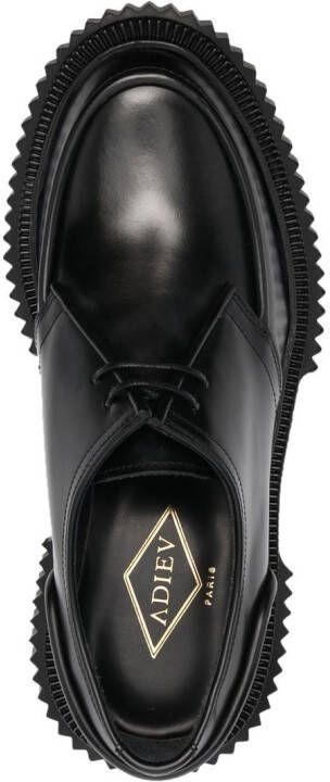 Adieu Paris Type 181 leather Derby shoes Black