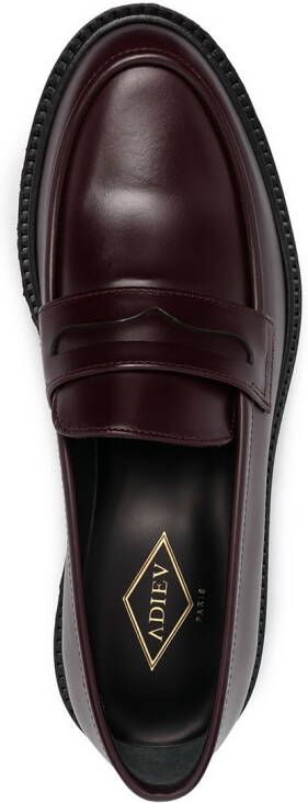 Adieu Paris Type 5 leather loafers Red