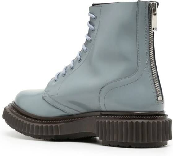Adieu Paris x Undercover Type 196 50mm leather ankle boots Blue