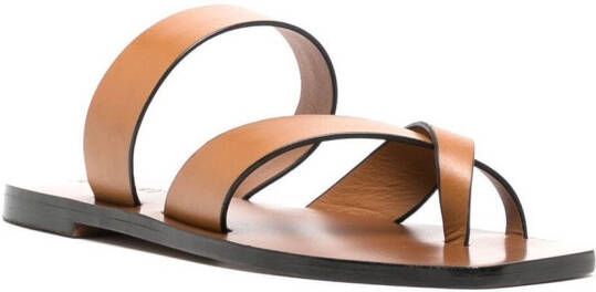 A.EMERY Carter criss-cross strap sandals Brown