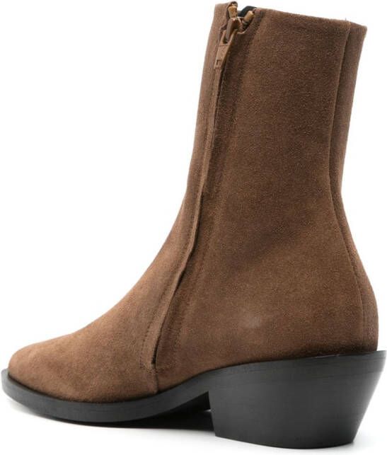 A.EMERY Hudson 45mm suede boots Brown