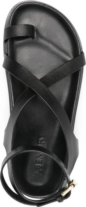 A.EMERY Jalen leather sandals Black