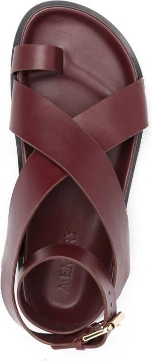A.EMERY Jalen leather sandals Red