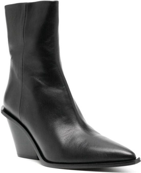 A.EMERY The Odin 90mm leather boots Black