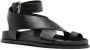 A.EMERY Jalen flat leather sandals Black - Thumbnail 2