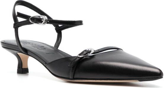 Aeyde 50mm leather pumps Black