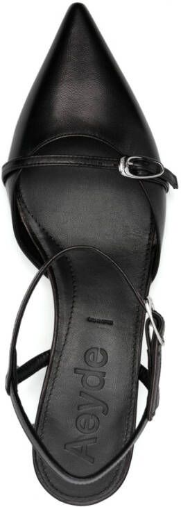 Aeyde 50mm leather pumps Black