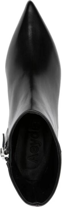 Aeyde 50mm pointed-toe ankle boots Black