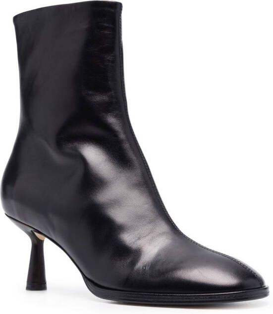 Aeyde 65mm round-toe ankle boots Black