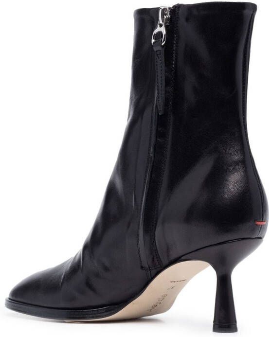 Aeyde 65mm round-toe ankle boots Black