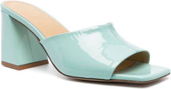 Aeyde 85mm open-toe mules Green