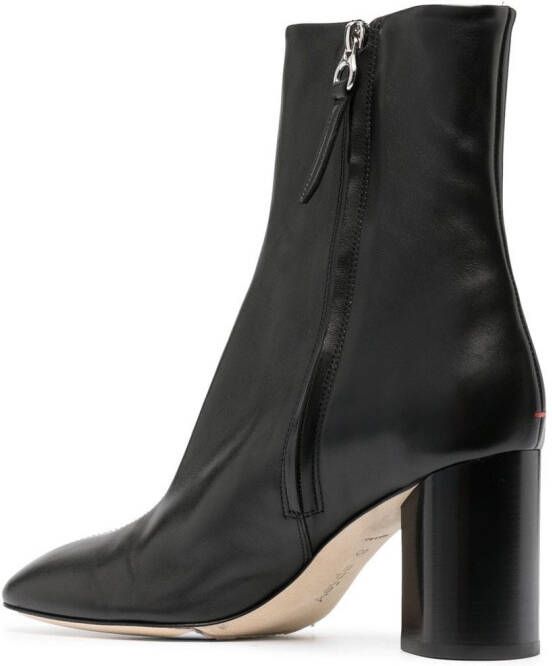 Aeyde Alena leather ankle boots Black