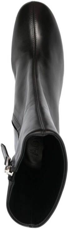 Aeyde Alena leather ankle boots Black