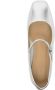 Aeyde Aline 45mm metallic leather pumps Silver - Thumbnail 4