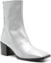 Aeyde Amina patent leather ankle boots Grey - Thumbnail 2