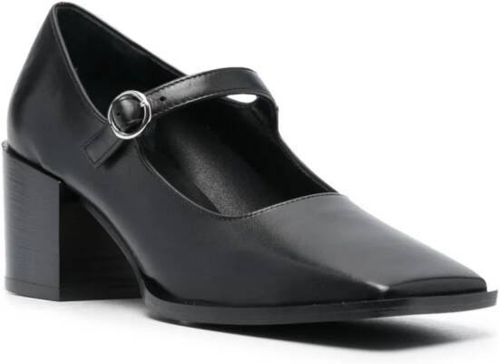 Aeyde Anya 60mm leather pumps Black