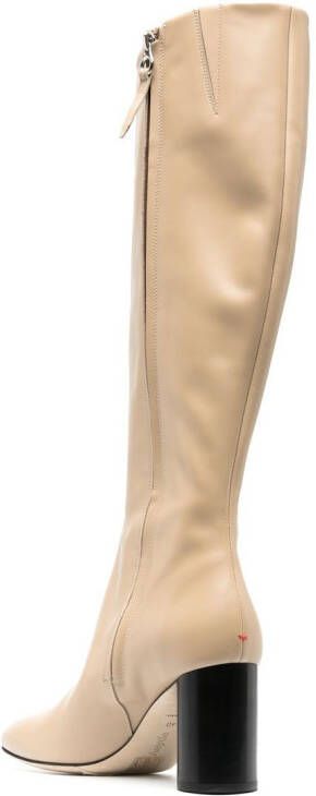 Aeyde Ariana leather boots Neutrals