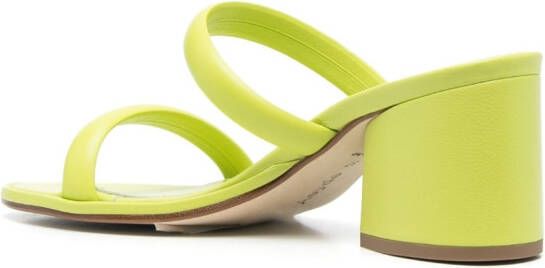 Aeyde Barbara leather mules Green
