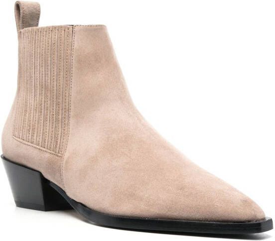 Aeyde Bea 40mm suede boots Grey