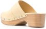 Aeyde Bibi 60mm leather wooden mule Neutrals - Thumbnail 3