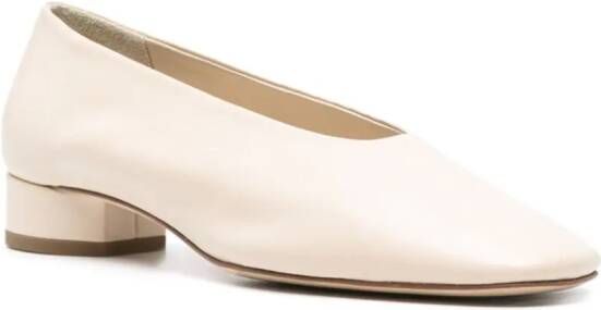 Aeyde Delia 25mm leather pumps Neutrals