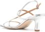 Aeyde Elise 65mm leather sandals Silver - Thumbnail 3