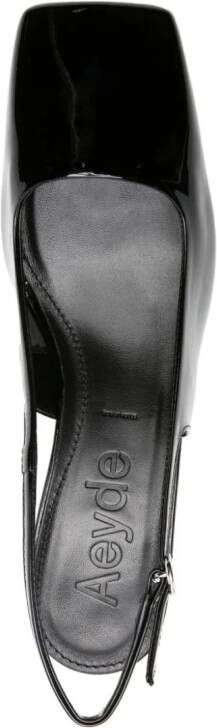 Aeyde Eliza 55mm patent-leather pumps Black