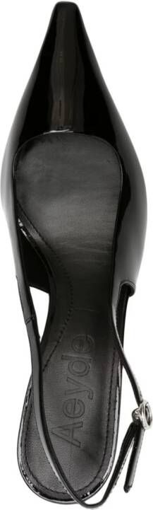 Aeyde Fernanda 75mm slingback pumps Black