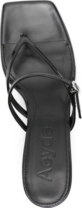 Aeyde Giselle 55mm leather mules Black
