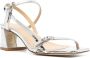 Aeyde Greta 55 leather sandals Silver - Thumbnail 2