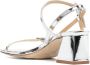 Aeyde Greta 55 leather sandals Silver - Thumbnail 3
