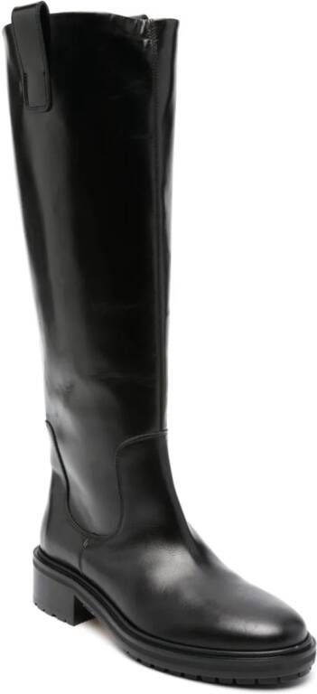 Aeyde Henry leather boots Black