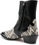 Aeyde Hester snake-print ankle boots Black - Thumbnail 3
