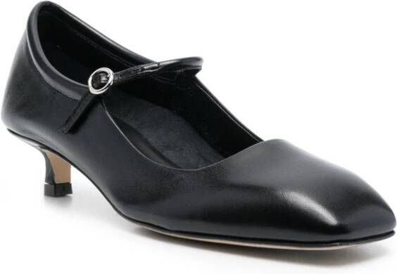 Aeyde Ines 40mm leather pumps Black