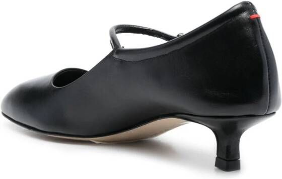 Aeyde Ines 40mm leather pumps Black