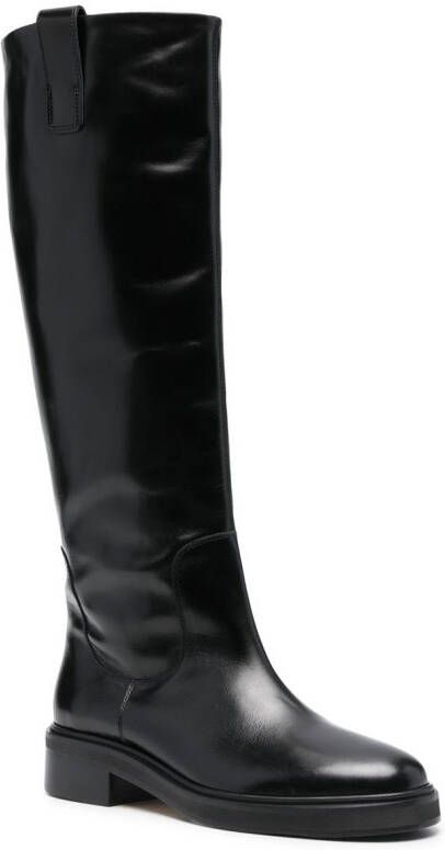 Aeyde knee-high leather boots Black