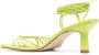 Aeyde lace-up 75mm leather sandals Green - Thumbnail 3